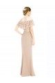 Cheap Off the Shoulder Sleeves Sheath Chiffon Prom Dress UK