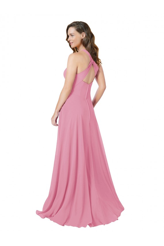 Cheap Chiffon Prom Dress with Keyhole Front UK