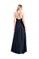 Cheap Plunging V-Neckline Halter Chiffon Wrap Prom Dress with High Slit UK