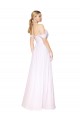 Cheap Off the Shoulder Long Full Length Chiffon Prom Dress UK