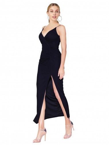 Cheap Chiffon High Neck Spaghetti Straps Short Cocktail Dress / Prom Dress UK