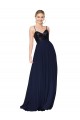 Cheap Sweetheart High Neck Sequin Top Long Chiffon Prom Dress UK