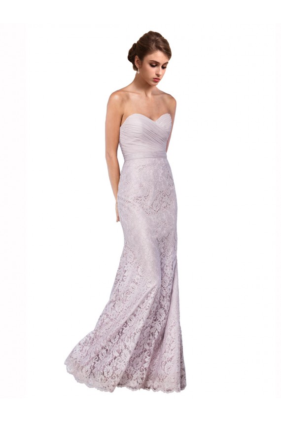 Cheap Floor Length Fitted Sweetheart Lace Prom Dress UK