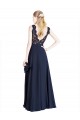 Cheap Bateaux Neckline A-Line Lace Prom Dress with Top Nude Layer UK