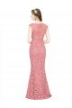 Cheap Sweetheart Mermaid Long Lace Prom Dress with Wide Straps UK