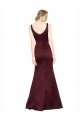 Cheap Figure Shaping Satin Prom Dress with Structured Pleats UK