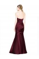 Cheap Mermaid Sweetheart Soft Satin Prom Dress with Pleats UK