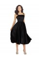 Cheap Short Square Neck Satin Cocktail Prom Dress / Homecoming Dress with Beading UK