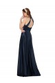 Cheap Long Satin Prom Dress with Halter Neckline UK