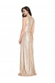 Cheap Floor Length Halter Neck Sparkling Sequin Prom Dress with Pleats UK