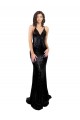 Cheap Sleek Fishtail Shaped Open Back Sequin Prom Dress UK
