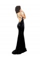 Cheap Sleek Fishtail Shaped Open Back Sequin Prom Dress UK