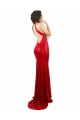 Cheap Halter High Neck Mermaid Open Back Sequin Prom Dress UK