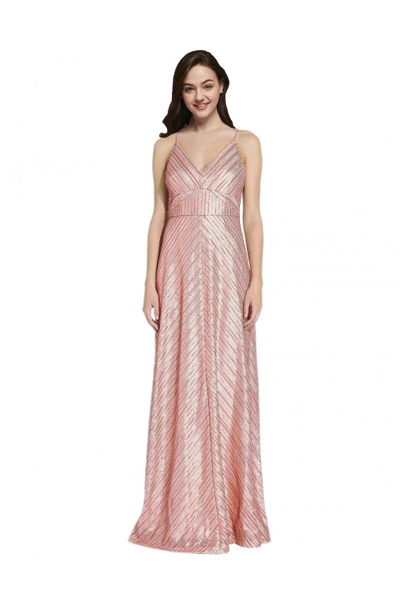 Cheap High Neck Low Back Sparkling Sequin Prom Dress UK