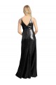 Cheap Full Length A-Line Sequin Prom Dress with Spaghetti Straps V-Neckline UK