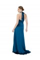 Cheap Halter Neck Silky Satin Prom Dress UK