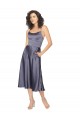 Cheap Midi Length Silky Satin Cocktail Prom Dress / Homecoming Dress with Open Tied Back UK