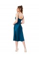 Cheap Midi Length Silky Satin Cocktail Prom Dress / Homecoming Dress UK