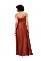 Cheap Sophisticated One Shoulder Silky Satin Prom Dress with Full Skirt UK