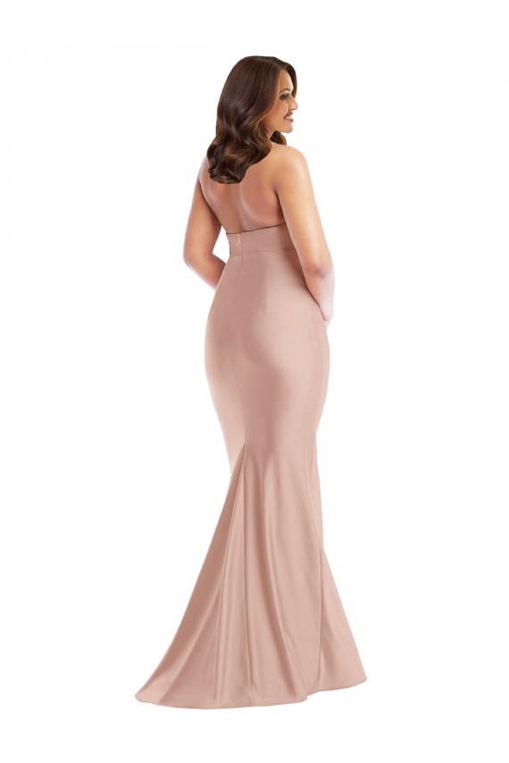 Cheap Criss Cross Halter Open Back Silky Satin Mermaid Prom Dress UK