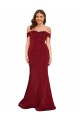 Cheap Off Shoulder Sleeves Sweetheart Neckline Long Spandex Prom Dress UK