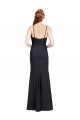 Cheap Long Chiffon Prom Dress with Lace Bodice and Curved V-Neckline UK