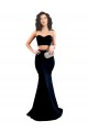 Cheap Two Piece High Neck Crepe Prom Dress UK