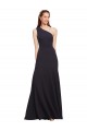 Cheap Fit and Flare Crepe Prom Dress with One Shoulder UK