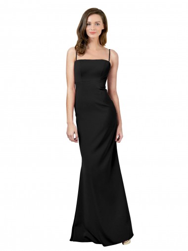 Cheap Fit and Flare Slim Crepe Prom Dress with Cutout Back UK