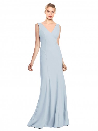 Cheap Sleeveless Seamed Bodice Trumpet Prom Dress UK