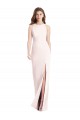 Cheap Diamond Cutout Back Trumpet Prom Dress with Front Slit UK