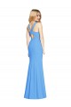 Cheap Flattering Trumpet Long Sleeveless Prom Dress with Open Back UK
