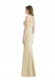 Cheap Criss Cross Twist Cutout Back Trumpet Prom Dress UK