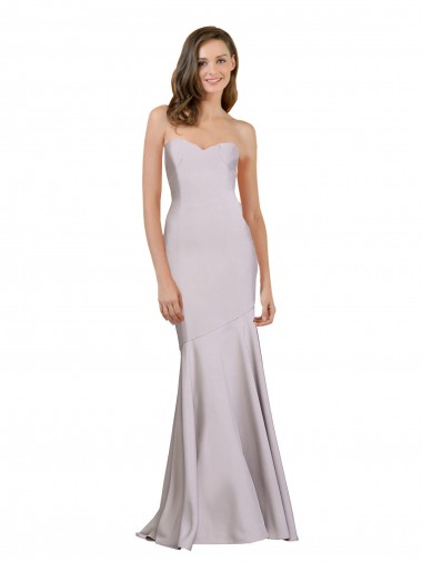Cheap Crepe Mermaid Prom Dress with Low Back UK