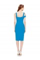Cheap Sleeveless Crepe Cocktail Prom Dress / Homecoming Dress with Keyhole Off The Shoulder Detailing UK
