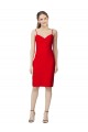 Cheap Sleeveless Cocktail Length Sweetheart Neckline Crepe Prom Dress / Homecoming Dress UK