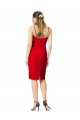 Cheap Sleeveless Cocktail Length Sweetheart Neckline Crepe Prom Dress / Homecoming Dress UK