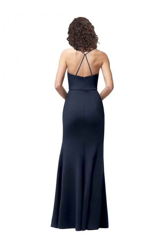Cheap Sweetheart Fit and Flare Stretch Crepe Prom Dress with Side Slit and Strappy Back UK