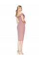 Cheap Knee Length Off the Shoulder Sweetheart Crepe Cocktail Prom Dress / Homecoming Dress UK