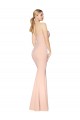 Cheap Sweetheart Shirred Neck Long Floor Length Crepe Prom Dress UK
