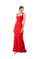 Cheap Long Chapel Train Fishtail Maxi Crepe Prom Dress with Sweetheart Neckline UK