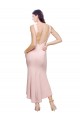 Cheap High Neck Low V-Back Midi Length Crepe Cocktail Dress / Prom Dress UK