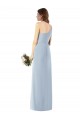 Cheap One Shoulder Crepe Trumpet Prom Dress with Front Slit UK