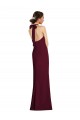Cheap Tie Halter Open Back Trumpet Prom Dress UK