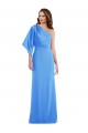 Cheap One Shoulder Bell Sleeves Trumpet Prom Dress UK