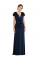 Cheap Soft Bow Blouson Bodice Trumpet Crepe Prom Dress UK