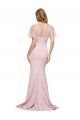 Cheap Crepe Long Sweetheart Neckline Prom Dress with Tulle Overlay Shoulders UK