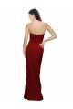 Cheap Straight Pencil Skirt Long Sweetheart Crepe Prom Dress with High Side Split UK
