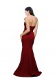 Cheap Long Full Length Sweetheart Slim Crepe Prom Dress with Strapless Bodice UK