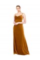 Cheap Long Velvet Cowl Neck Slip Prom Dress UK